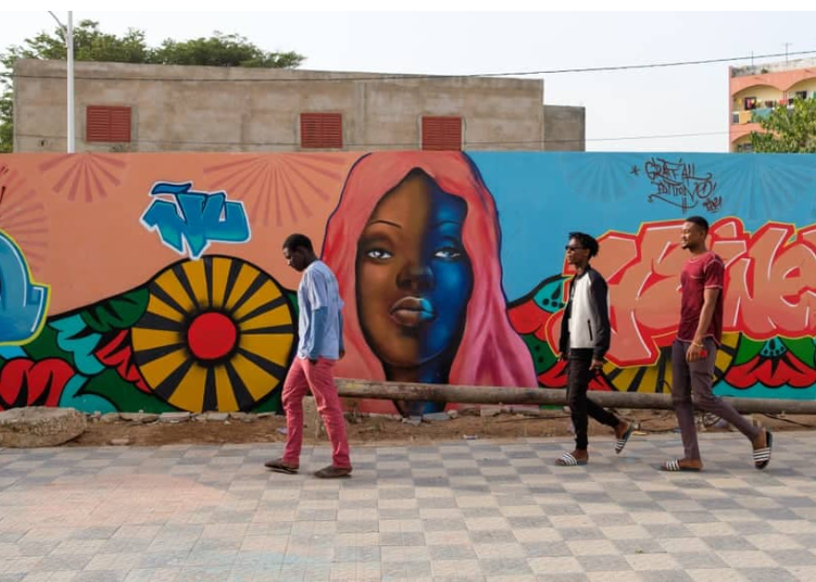 Работа художницы Dieynaba Sidibe (Сенегал)