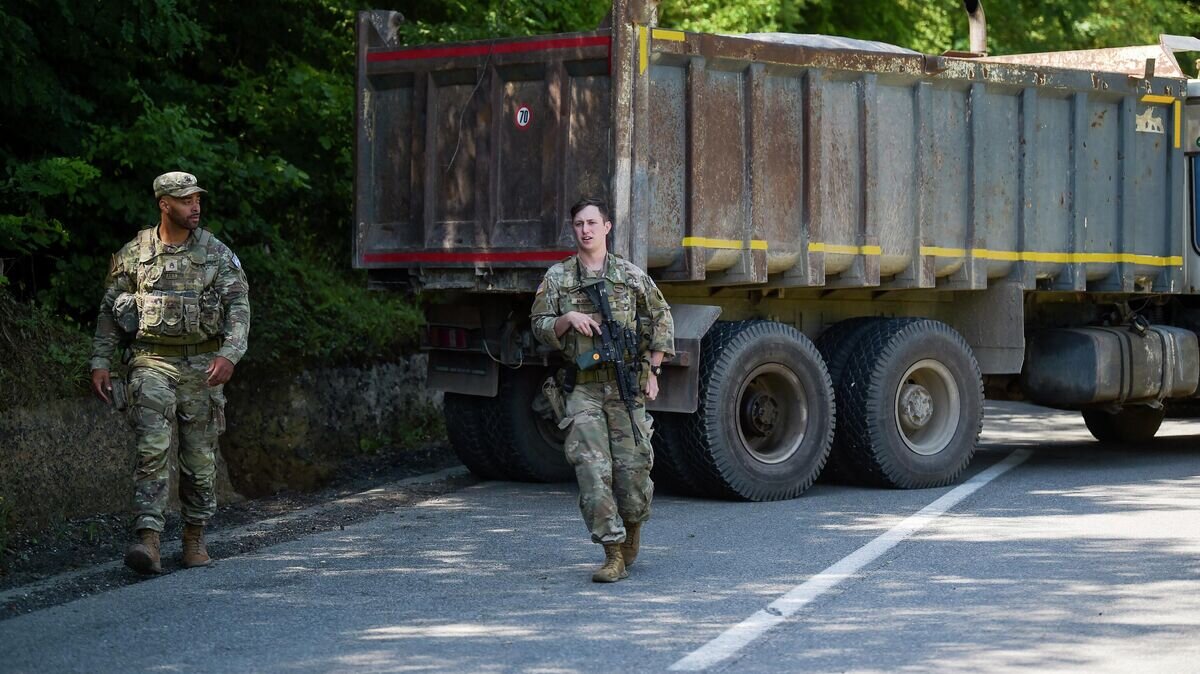    Солдаты США из миссии НАТО KFOR в Косово© AFP 2022 / Armend Nimani