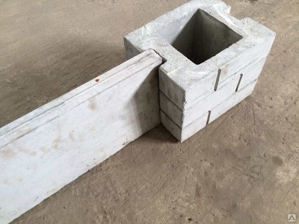 Форма для столба забора купить. Столбовой бетонный блок 300х300х200. Жб фундаментный блок для столбов забора. Фундаментный блок для опоры оп1(ф)-3.5-1. Забор на блоках ФБС.
