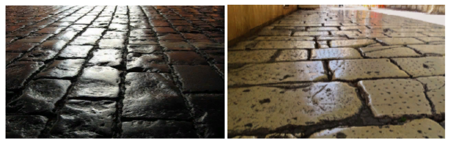 Деформация и истирание брусчатки из натуральных пород