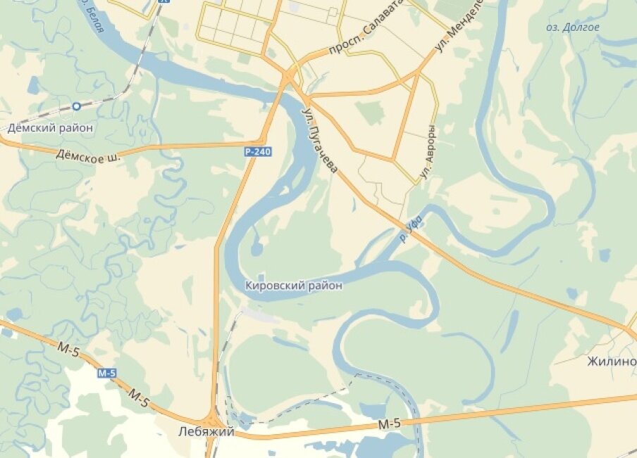 Г уфа демский район карта