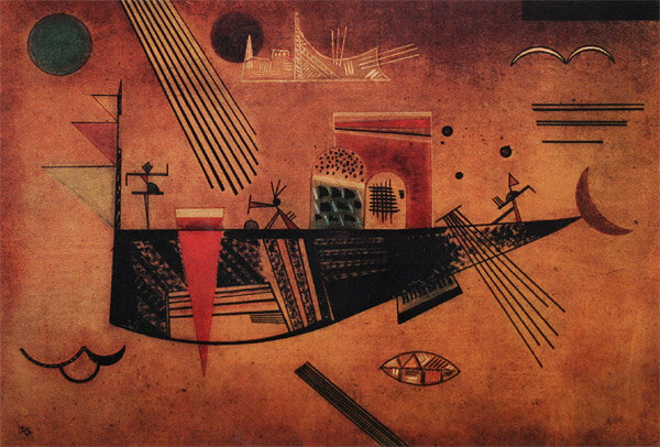 "Причудливое" 1930 г, картон, масло
