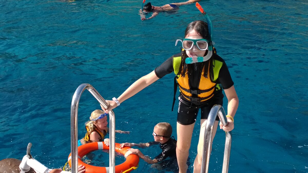 мой старший ребенок после 40 минутного изучения морского дна