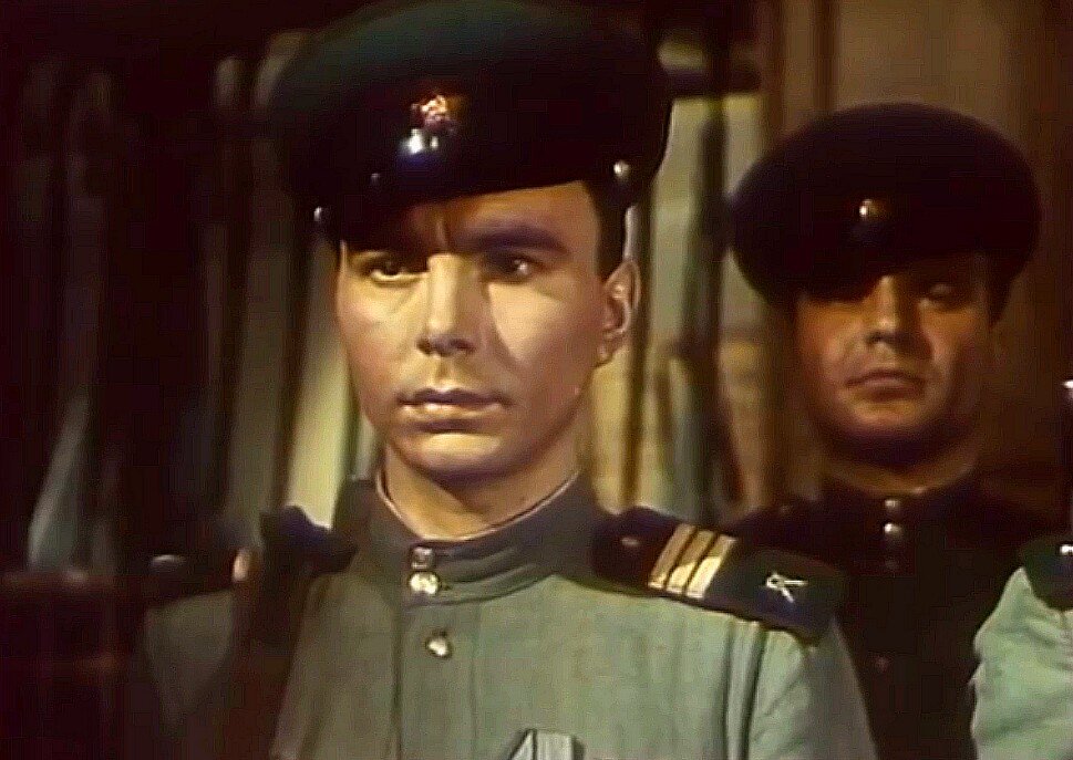 Кадр из фильма «Застава в горах», 1953 г.