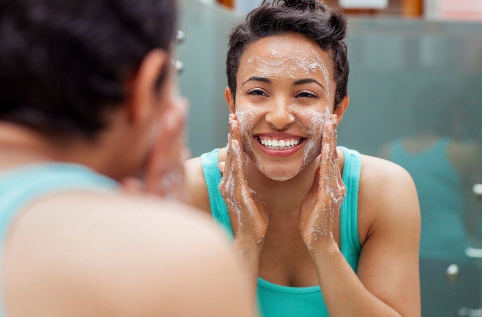 Пилинг с солью и содой