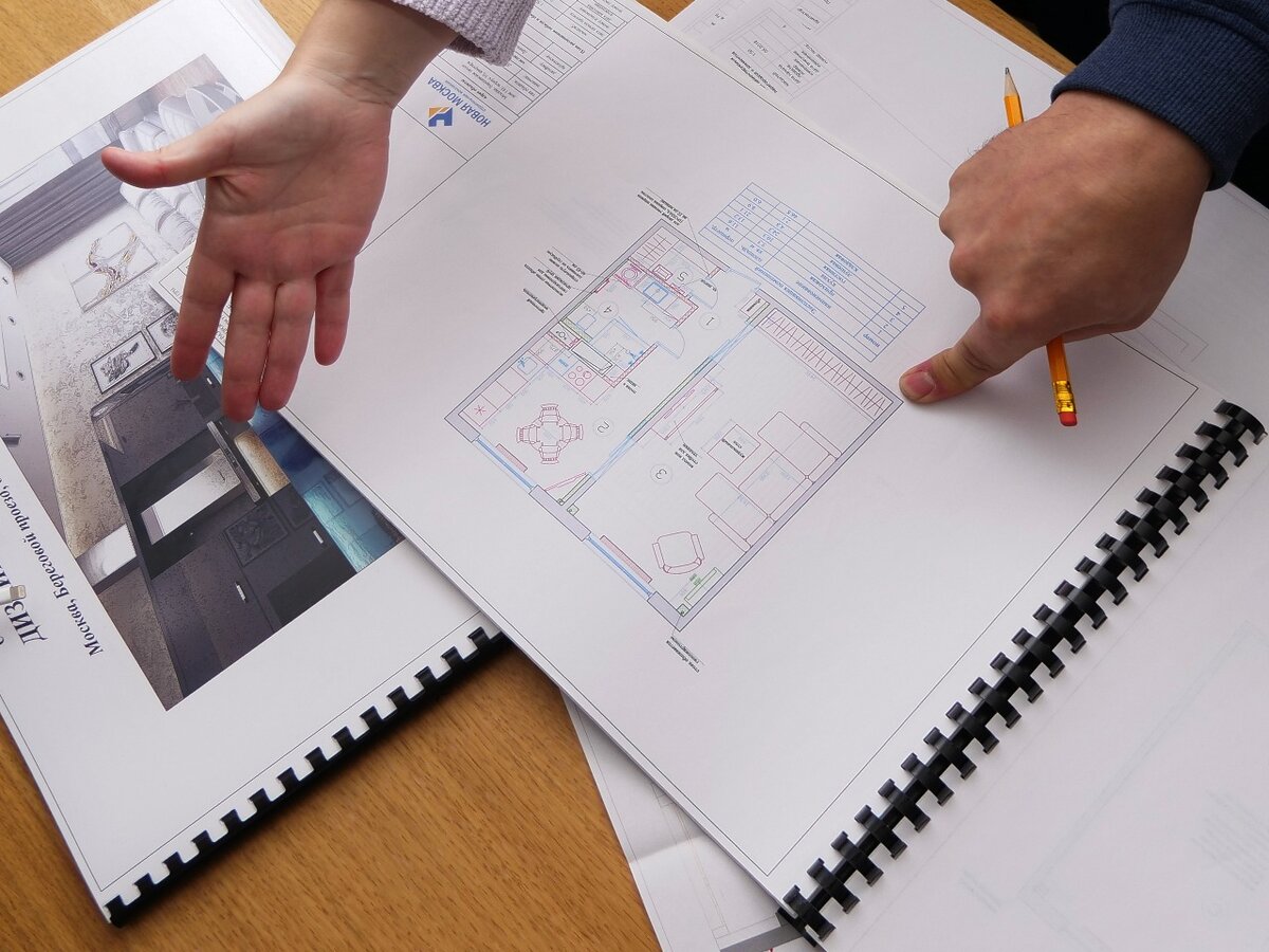 Подготовленная до ремонта необходимая документация: планировочное решение, электропроект, позволит избежать простоя.