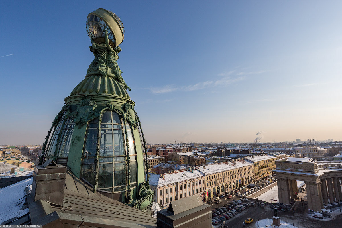 Крыши санкт петербурга зимой