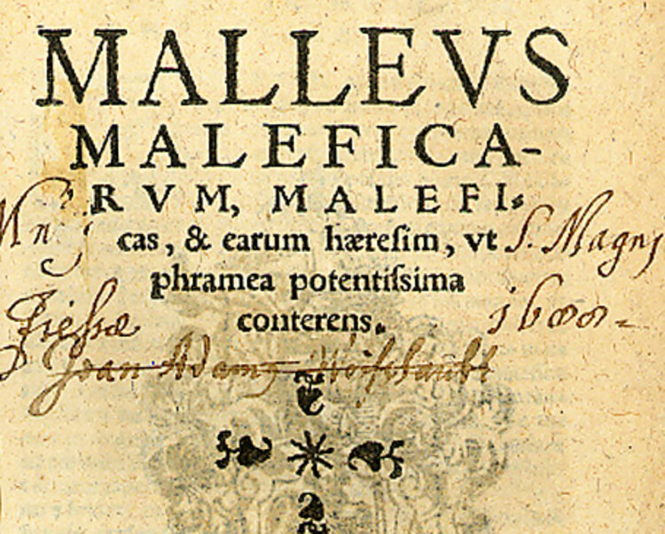 Молот ведьм. Титульный лист седьмого кельнского издания, 1520 