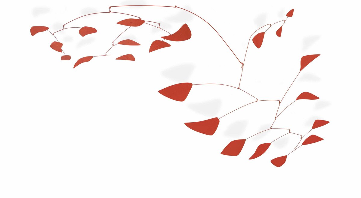 Александр Колдер "Сумах 17" (1955 г.) - подвесной мобиль: сталь, проволока, краска - 105.7 x 192 x 100 см.