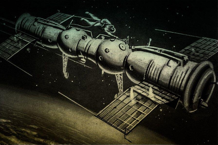Советская станция в космосе