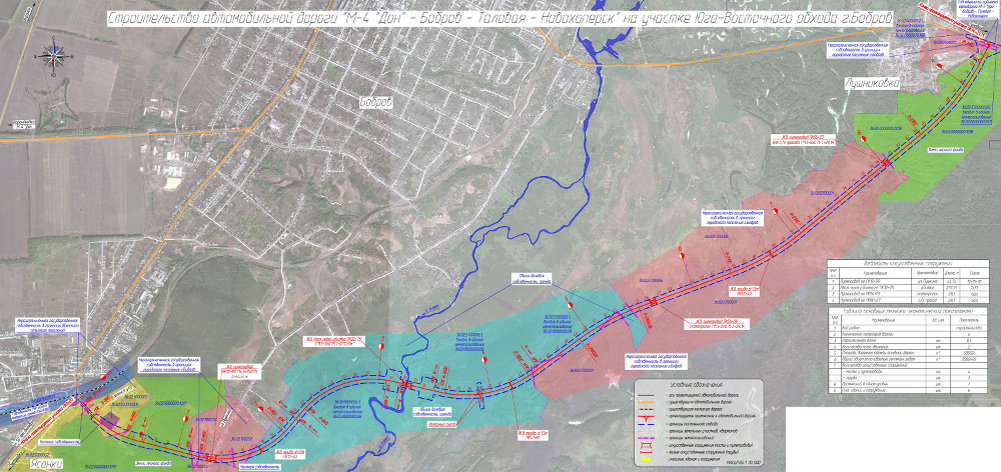 Проект объездной дороги. Объездная дорога Бобров Воронежская область. Юго-Восточный обход г. Боброва. Дорога в обход Боброва Воронежской области на карте. Проект дороги обход Боброва.