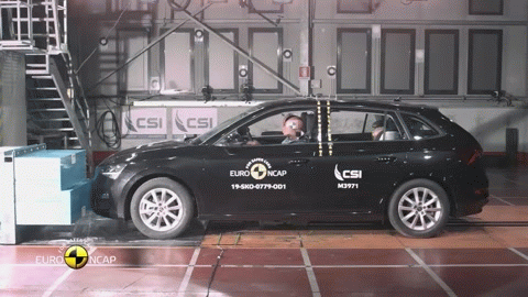 Самое же интересное произошло с базовой Skoda Scala,  ведь она показала лучший результат— 97% и 5 звезд. ДА ещё и максимальный балл за защиту детей в возрасте от 6 до 10 лет и лояльность к пешеходам.