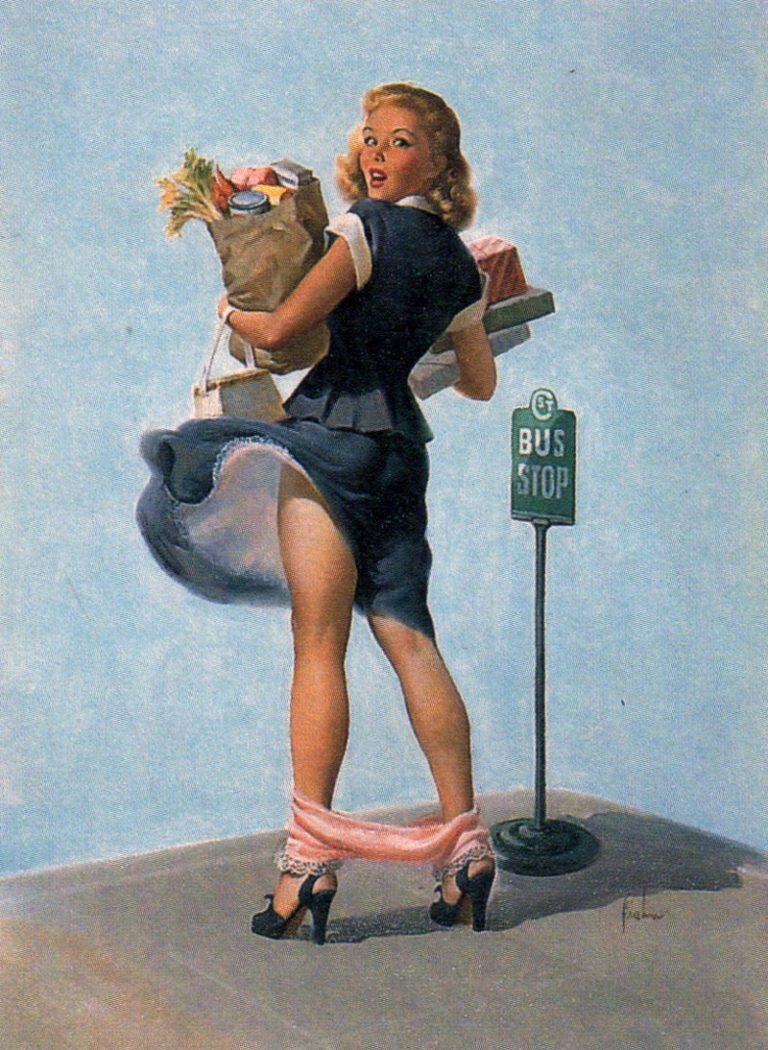 На остановке