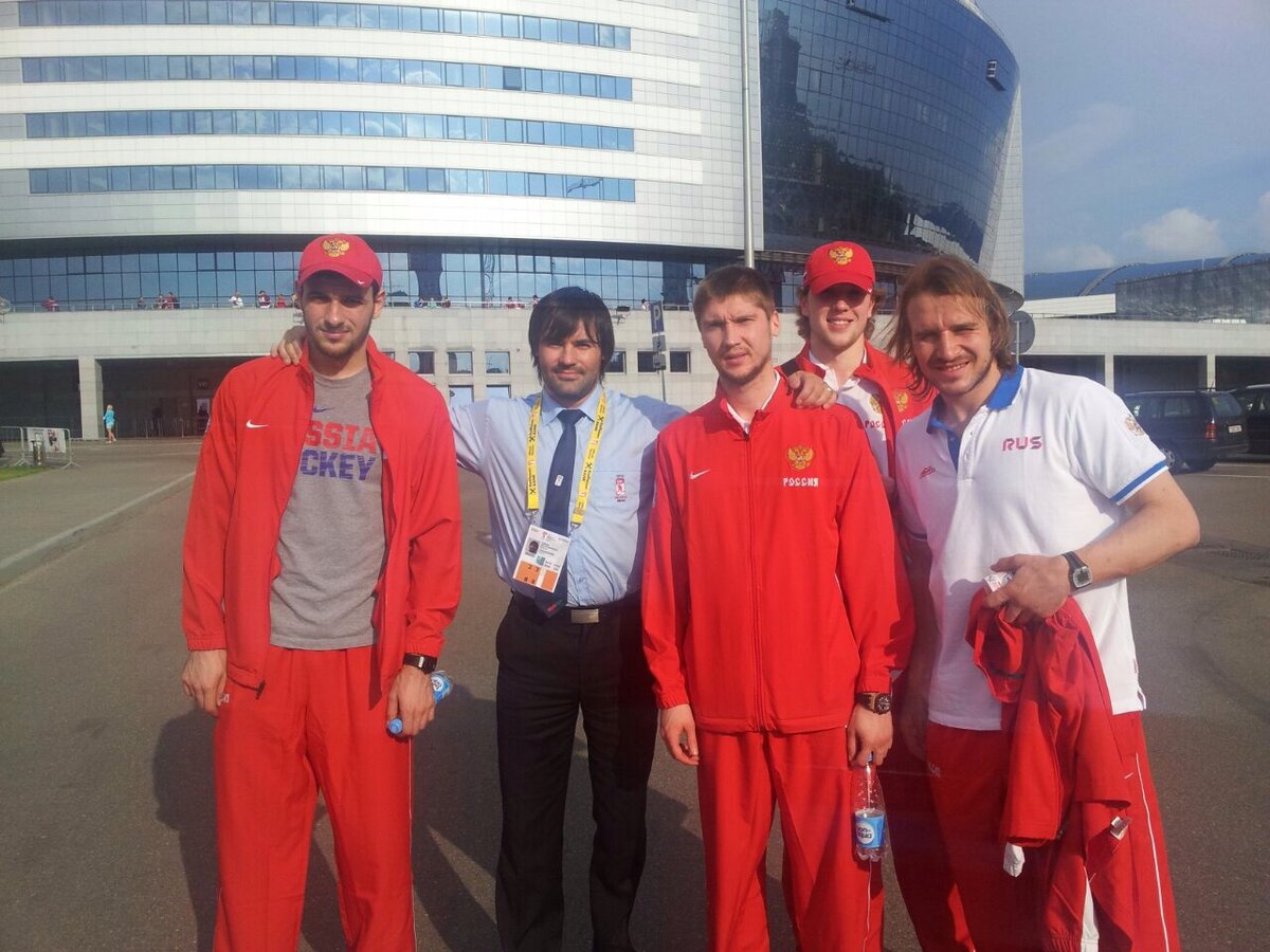 Сборная России с Вадимом на ЧМ-2014 года в Минске(фото из личного архива)