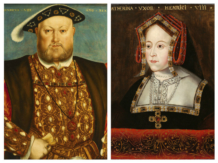                                                Король Англии Генри VIII и его дочь Мария I 