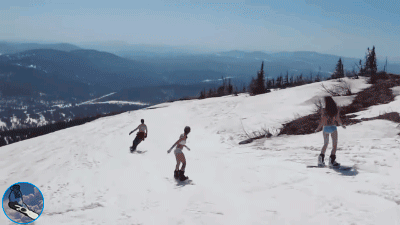 Некоторые курортники вообще не мерзнут!