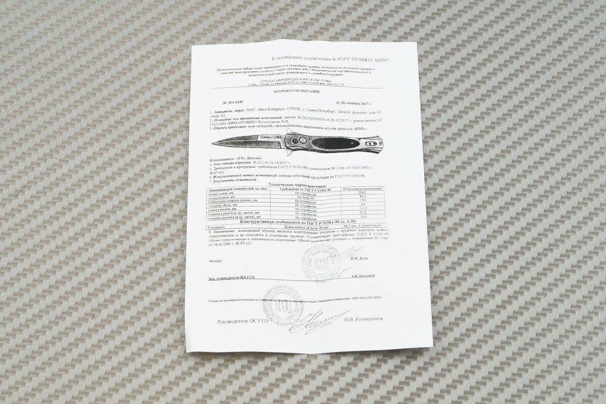 Так выглядит копия протокола