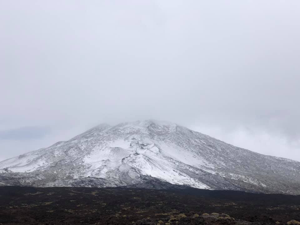 Пико Виехо в снегу