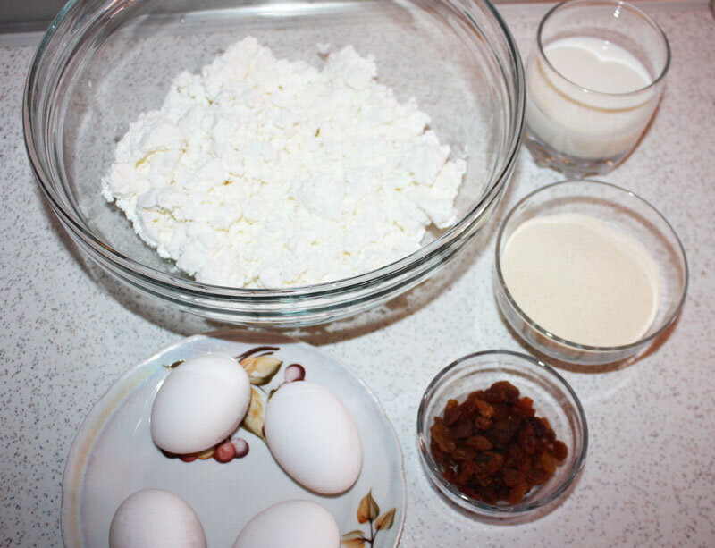Продукты для творожной запеканки