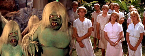 Морлоки и Элои.  Г . Уэллс  " Машина времени"   Тьфу- тьфу, чтоб не пророчество...