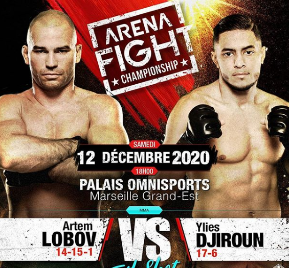 Постер титульного боя с участием Артема Лобова