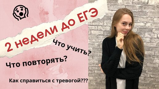 Что делать за 2 недели до ЕГЭ?