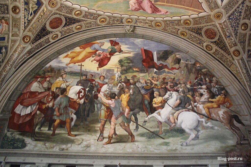 "Встреча Льва I с Аттилой", фреска Рафаэля