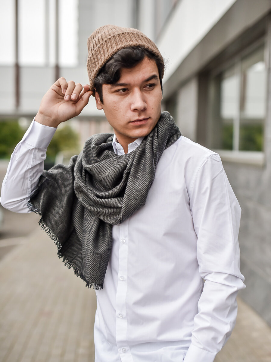 Купить мужские шарфы вязаные в интернет магазине баштрен.рф