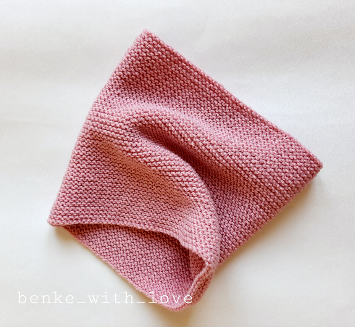 Снуд платочной вязкой