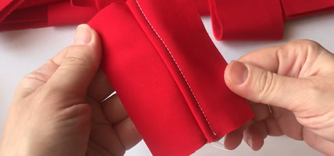 настрочной шов с изнанки