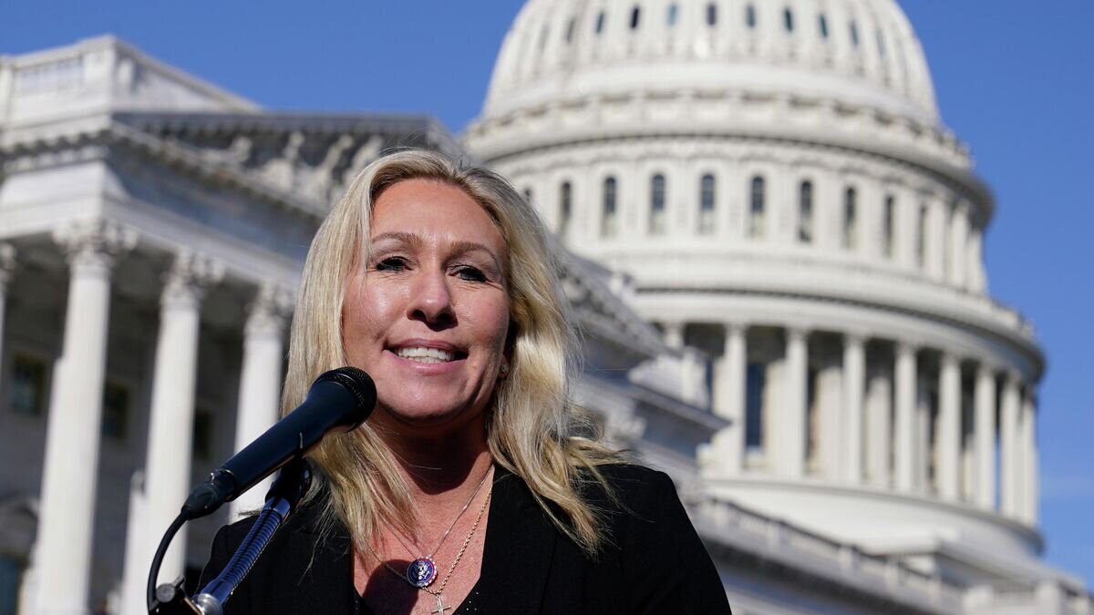    Член Палаты представителей США от Республиканской партии Марджори Тейлор Грин© AP Photo / Susan Walsh