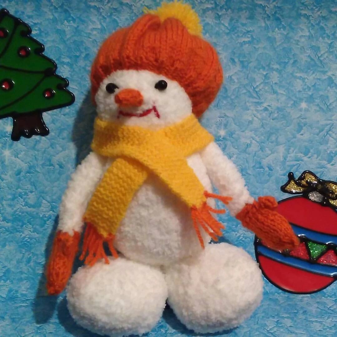 Снеговик спицами