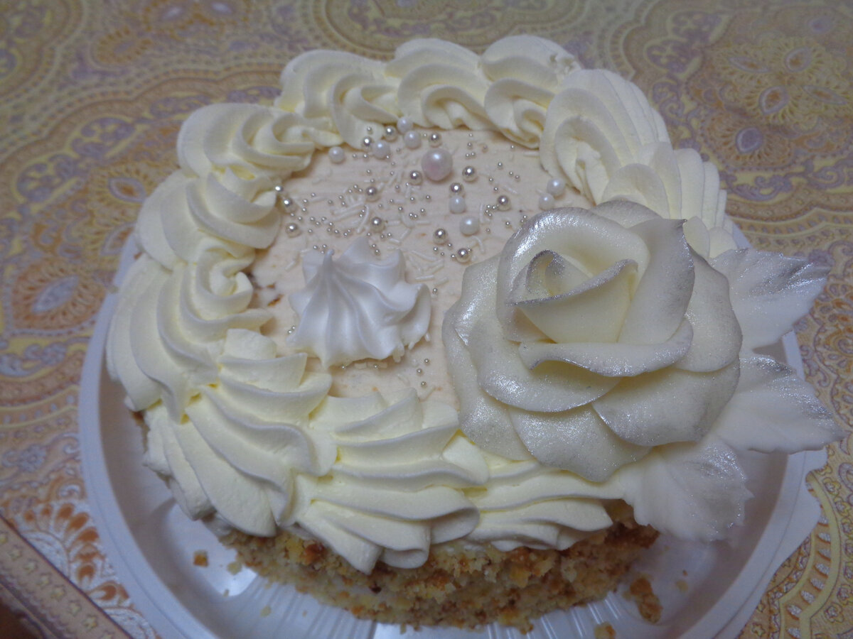 Сметанный торт с зефирным муссом. (1,3 кг)