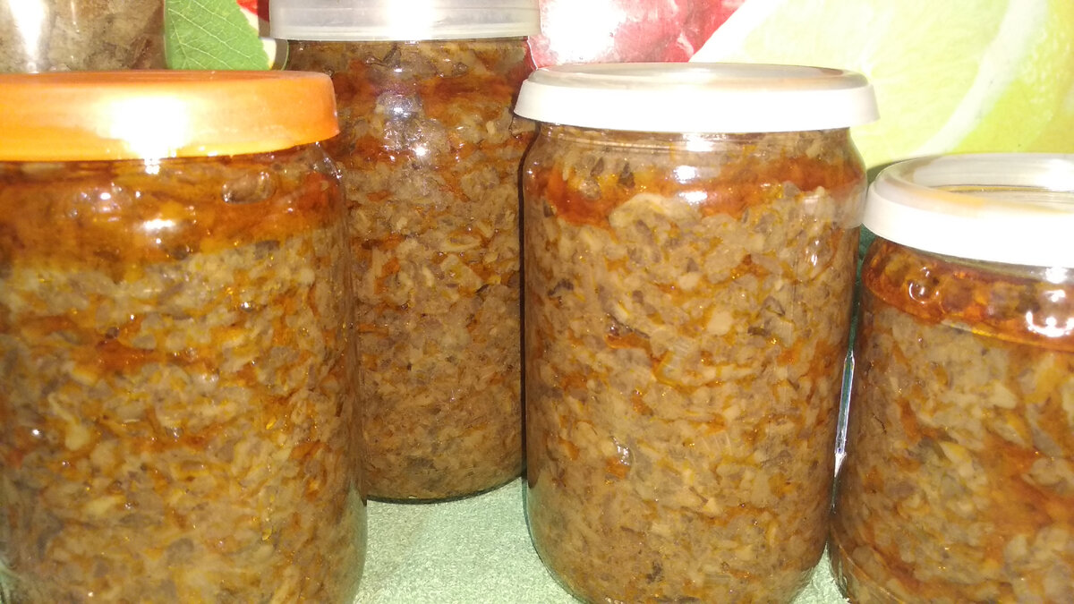 Грибная икра из коровников