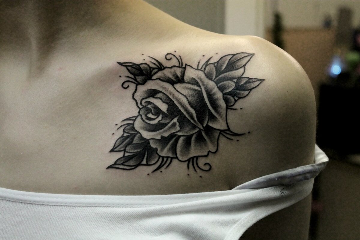 Черно-белый реализм (Realistic Black & Gray Tattoo)