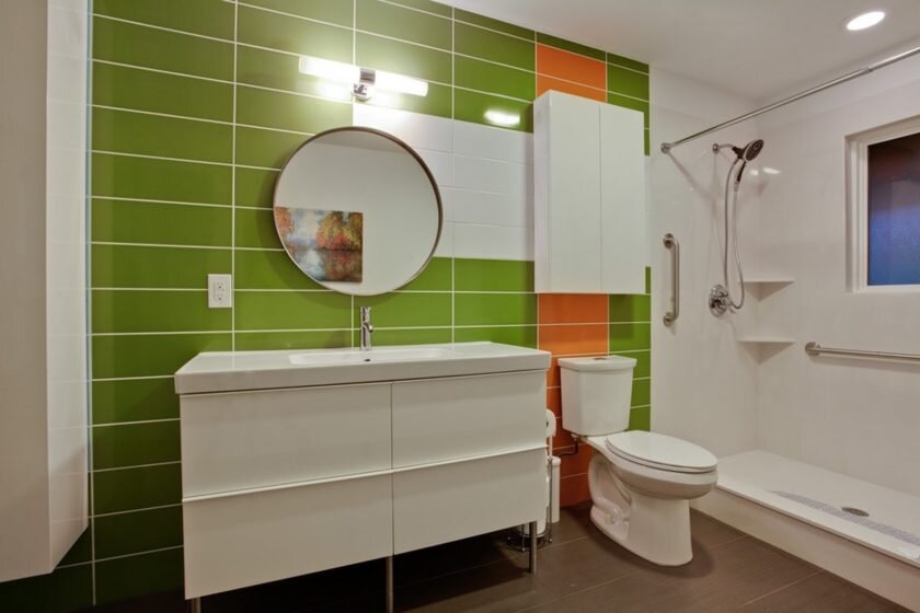 Ванная комната в зеленом цвете: дизайн интерьера, 50+ фото