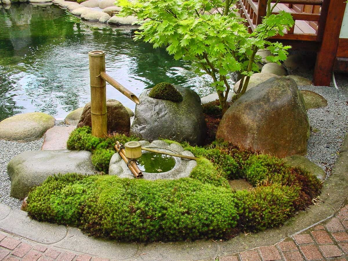 Простой и стильный декор из камней для сада - GARDENIDEA