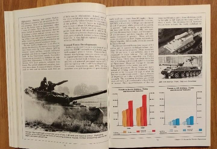 На левой странице - снимок, полученный разведчиками USMLM в восточной Германии. Тогда Т-80БВ прозвали "T-80 with reactive armor"