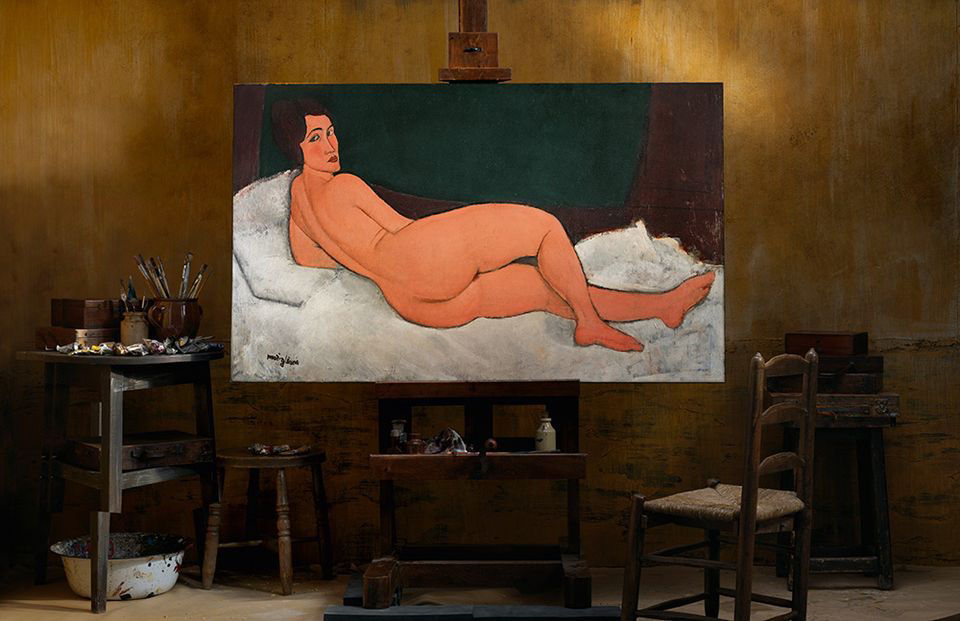 Amedeo Modigliani, Nu couché , 1917.  (©SOTHEBY’S)