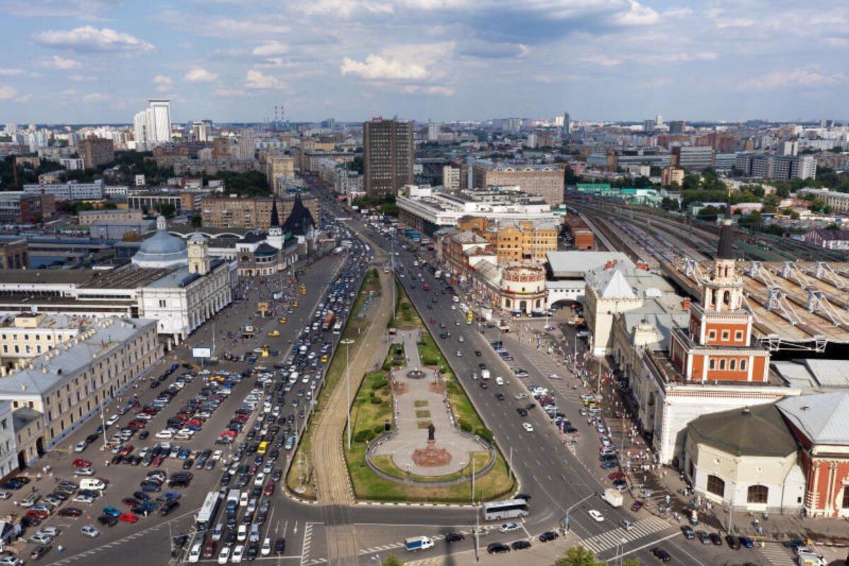 Москва площадь трех вокзалов фото