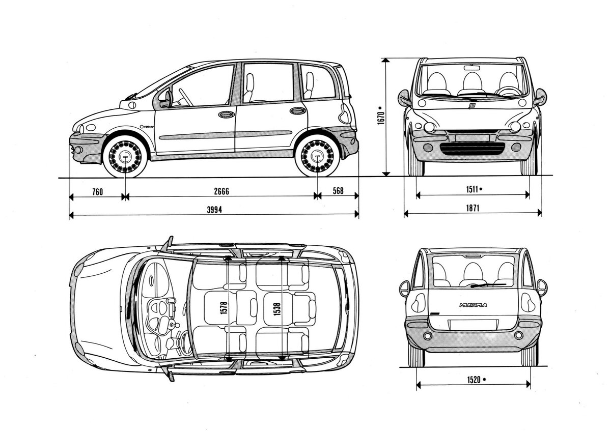 Уродливый автомобиль: Fiat Multipla | АВТО-МОТО | Дзен