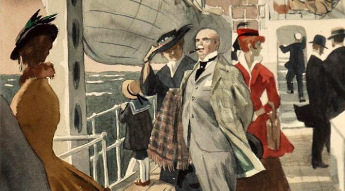 Иллюстрация к рассказу "Господин из Сан-Франциско" И. А. Бунина