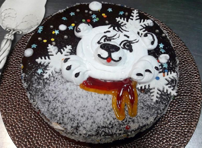 Торт Мишка на севере на сметане: классический пошаговый рецепт с фото