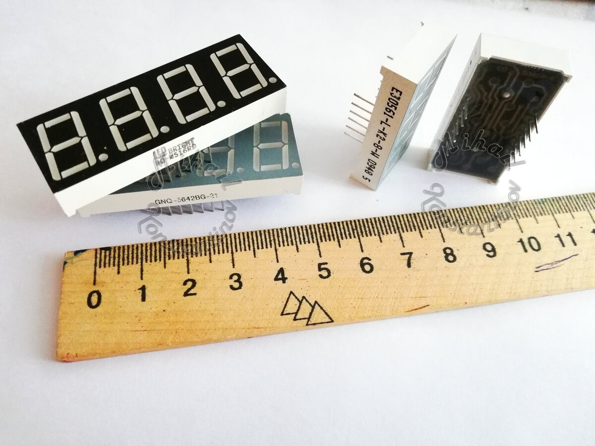 Семисегментные индикаторы, которые у меня есть в наличии