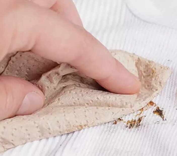 Выводим пятно от шоколада