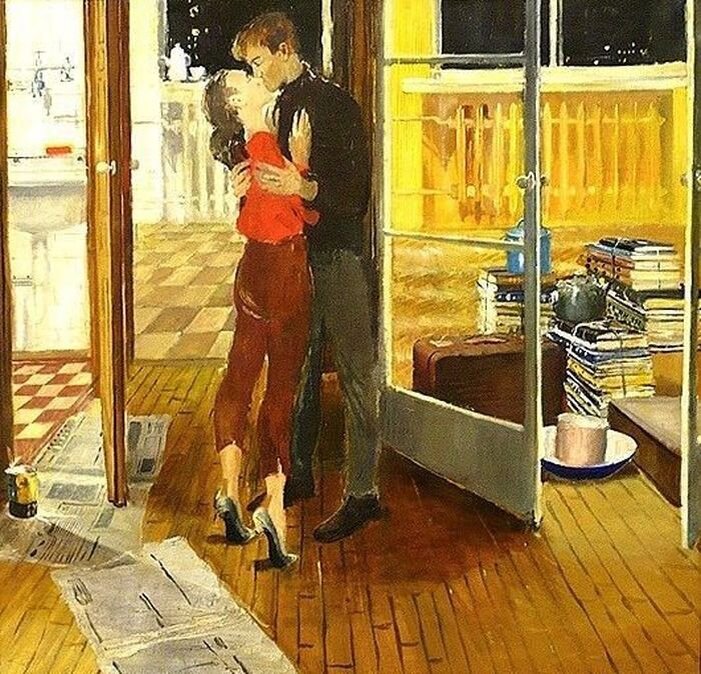 "Лирическое новоселье", Пименова Ю.И. Книги, близость любимого человека, да горячие (желательно - чугунные;) батареи в своей квартире - вот и все, что было нужно молодому советскому человеку для максимально полного, всеобъемлющего счастья!...