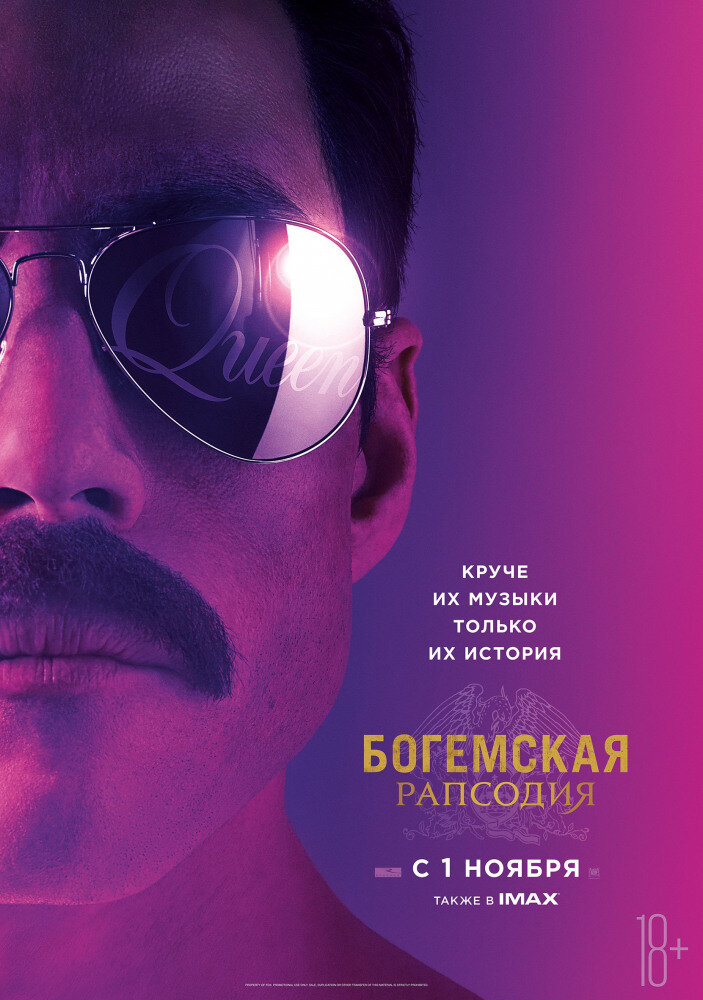 постер к фильму "Богемская Рапсодия", 2018