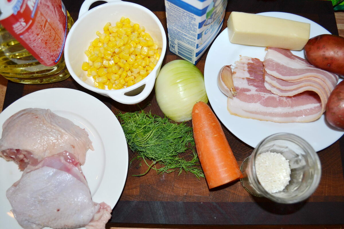 Что есть в холодильнике, из того и готовьте.