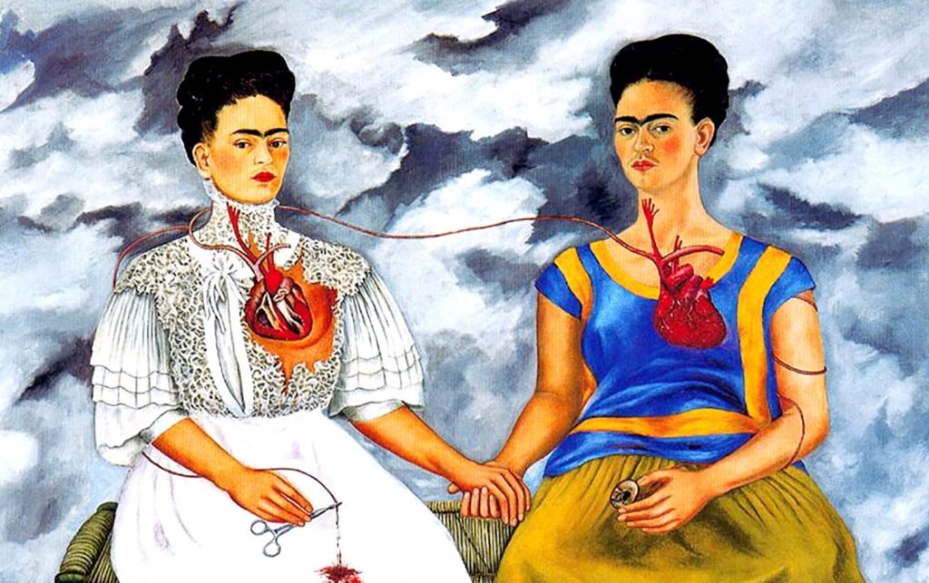 "Две Фриды", фрагмент, 1939 г. Источник: https://ekskursiivmeksike.ru