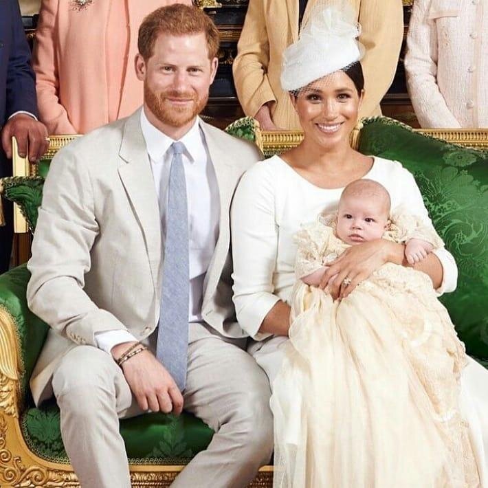 Принц Гарри и Меган Маркл с сыном Арчи
